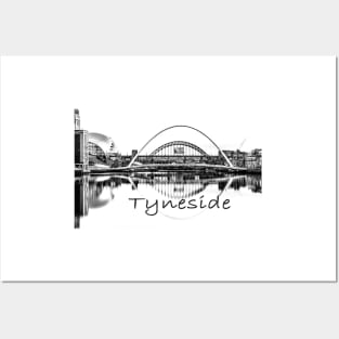 Tyneside  bridges Posters and Art